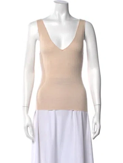Pre-owned Naked Cashmere Cashmere V-neck Top In Neutral