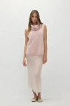 Naked Cashmere Chiara Sleeveless Turtleneck Sweater In Pink