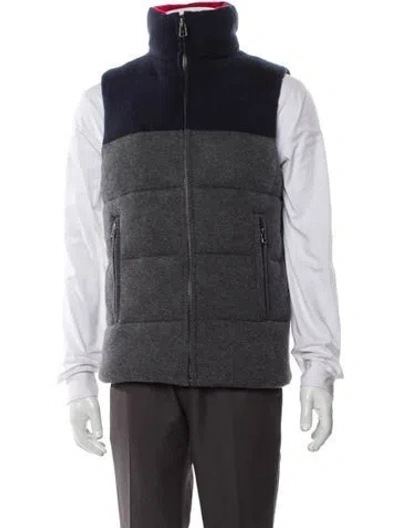 Pre-owned Naked Cashmere Colorblock Pattern Vest In Gray