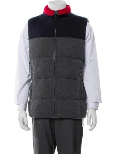 Pre-owned Naked Cashmere Colorblock Pattern Vest W/ Tags In Gray