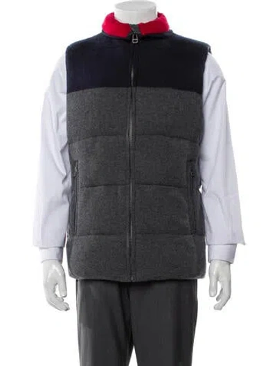Pre-owned Naked Cashmere Colorblock Pattern Vest W/ Tags In Gray