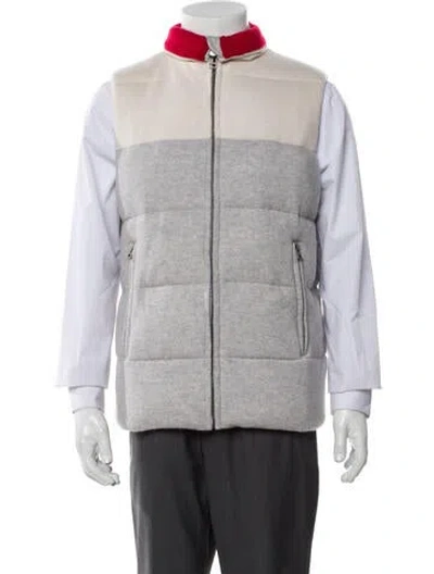 Pre-owned Naked Cashmere Colorblock Pattern Vest W/ Tags In Gray