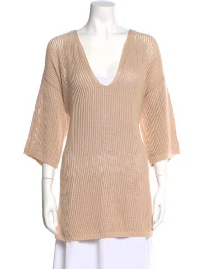 Pre-owned Naked Cashmere Cowl Neck Mini Dress In Neutral