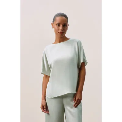 Naked Cashmere Easy Silk T-shirt In Green