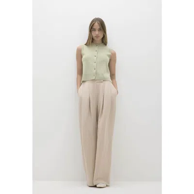 Naked Cashmere Emmaline Button-up Cashmere Sweater Vest In Green