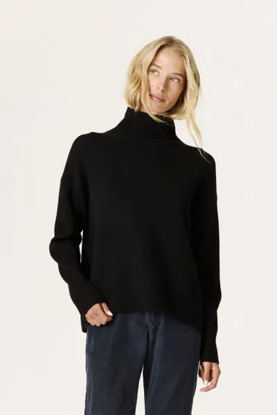 Naked Cashmere Joslynne Oversized Cashmere Turtleneck In Black
