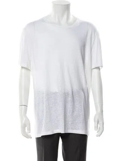 Pre-owned Naked Cashmere Linen Crew Neck T-shirt In White