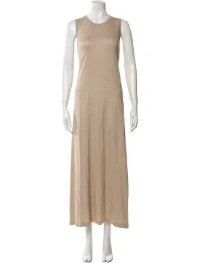Pre-owned Naked Cashmere Linen Long Dress W/ Tags In Neutral