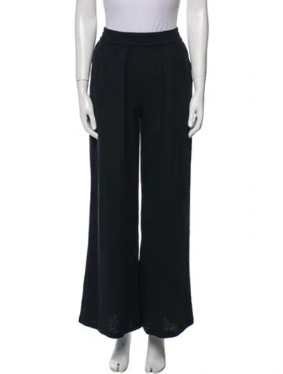 Pre-owned Naked Cashmere Linen Wide Leg Pants In Black