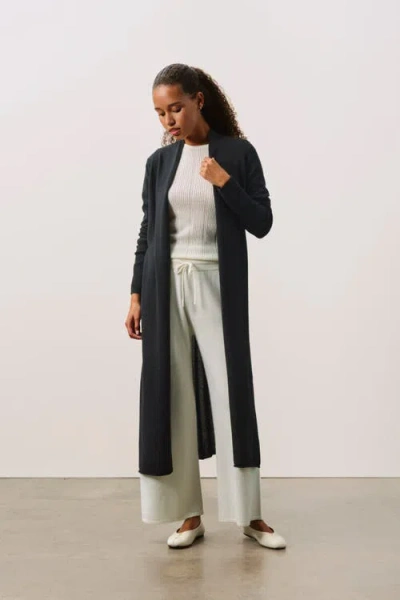 Naked Cashmere Longline Cardigan In Black