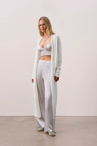 Naked Cashmere Longline Cardigan In Gray