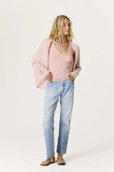 Naked Cashmere Meli Cashmere Shrug In Rosette Pink