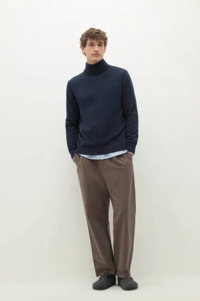 Naked Cashmere Nicholo Cashmere Turtleneck In Blue