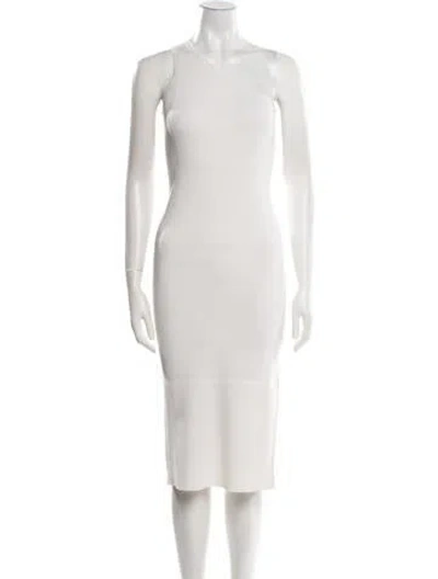 Pre-owned Naked Cashmere One-shoulder Midi Length Dress W/ Tags In Neutral