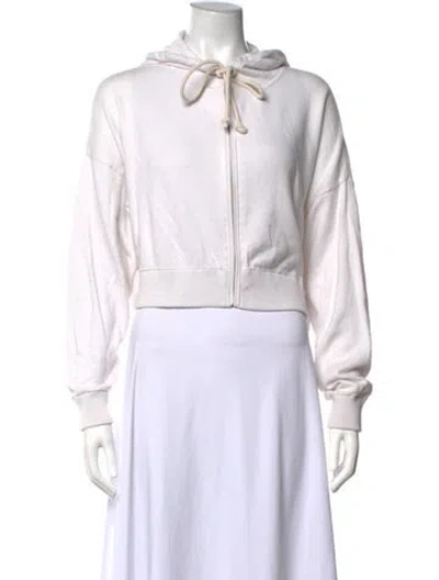 Pre-owned Naked Cashmere Open Front Sweater In White