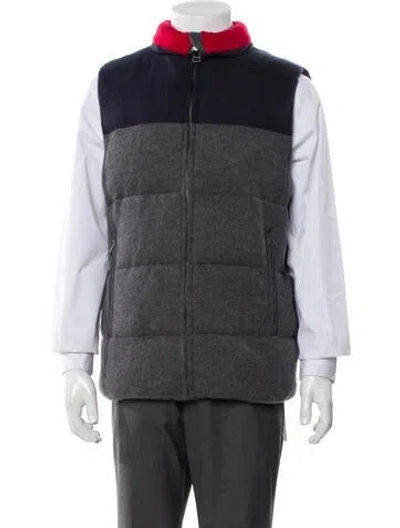 Pre-owned Naked Cashmere Plaid Print Vest In Gray