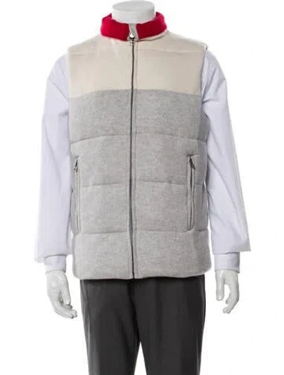 Pre-owned Naked Cashmere Plaid Print Vest In Gray
