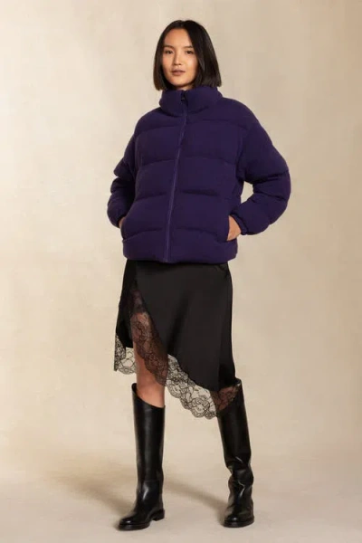 Naked Cashmere Rachel Puffer Jacket In Purple