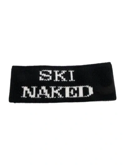Pre-owned Naked Cashmere Rayne Ski Naked Headband W/tags In Black