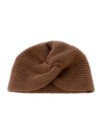 Pre-owned Naked Cashmere Rib-knit Cashmere Beanie In Brown