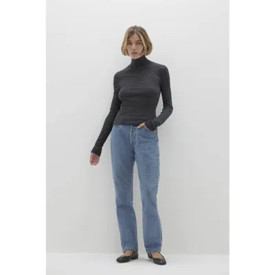 Naked Cashmere Rumer Fitted Cashmere Turtleneck In Gray