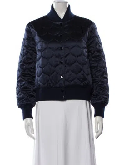 Pre-owned Naked Cashmere Silk Bomber Jacket In Blue