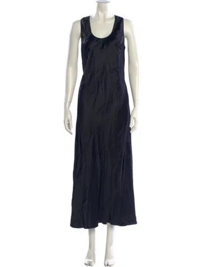 Pre-owned Naked Cashmere Silk Long Dress In Blue