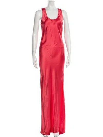 Pre-owned Naked Cashmere Silk Long Dress In Pink