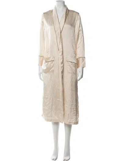 Pre-owned Naked Cashmere Silk Robe In Neutral