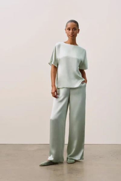 Naked Cashmere Silk Slip Wide Leg Pant In Black