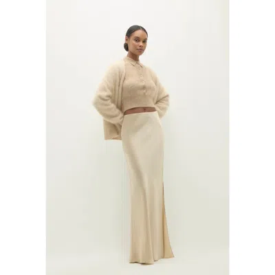 Naked Cashmere Siren Silk Maxi Skirt In Brown