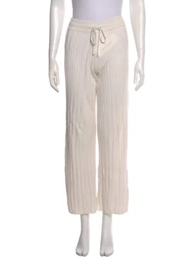 Pre-owned Naked Cashmere Striped Straight Leg Pants In Neutral