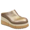 Naked Feet Coach Clog In Gold In Gold