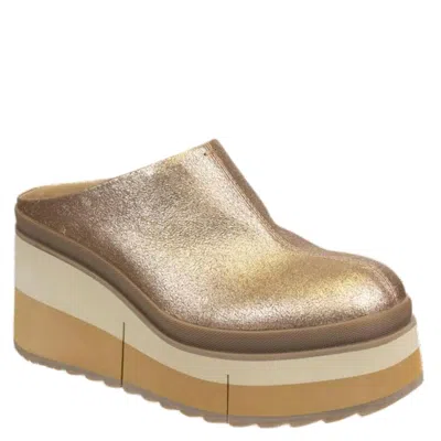 Naked Feet Coach Clog In Gold