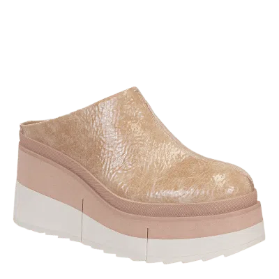 Naked Feet Coach Platform Clogs In Pink