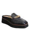 Naked Feet Elect Platform Mules In Black