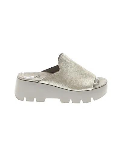 Pre-owned Naked Feet Mule/clog In Silver