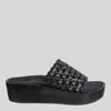 Naked Feet Women's Cyprus Platform Sandals In Black