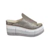 Naked Feet Women's Flow Sandal In Silver In Brown