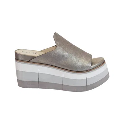 Naked Feet Women's Flow Sandal In Silver In Brown