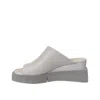 Naked Feet Infinity Wedge Slide Sandal In Grey