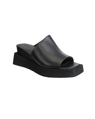 Naked Feet Women's Infinity Wedge Sandals In Black
