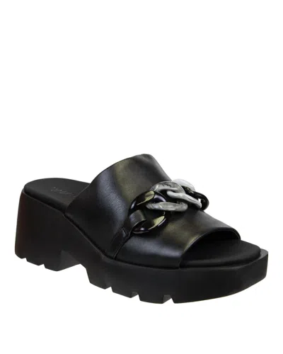 Naked Feet Women's Iso Platform Sandal In Black