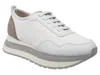 Naked Feet Women's Kinetic Platform Sneaker In White Pearl In Multi