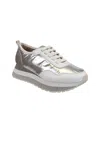 Naked Feet Women's Kinetic Platform Sneakers In Silver In Multi