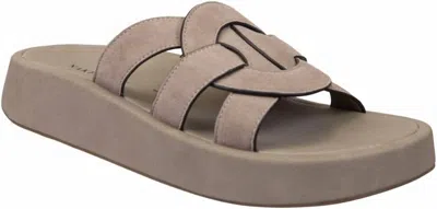 Naked Feet Women's Market Platform Sandal In Taupe In Gray