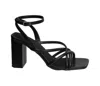 Naked Feet Women's Mood Heel Sandals In Black In Black