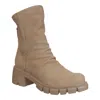 Naked Feet Protocol Mid Shaft Boot In Beige