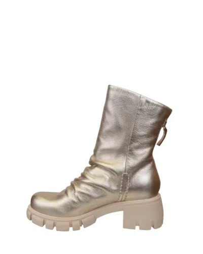 Naked Feet Women's Protocol Mid Shaft Boot In Gold
