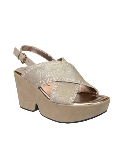 Naked Feet Women's Tofino Sandal In Gold